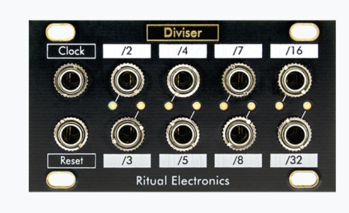 Ritual Electronics – Diviser / Modular Eurorack / Flexible Clock Divider = MINT Condition